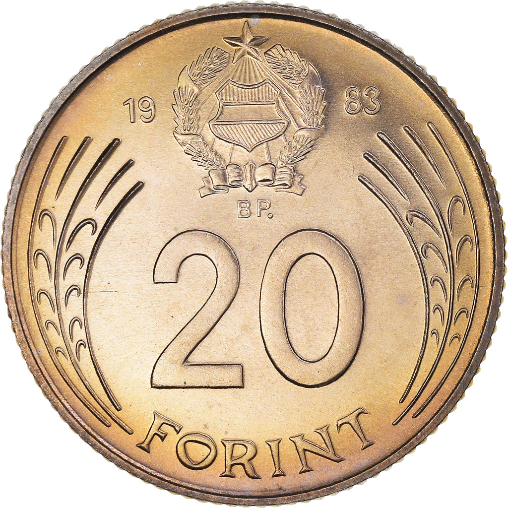 Monnaie, Hongrie, 20 Forint, 1983, Budapest, SPL+, Cupro-nickel, KM:630