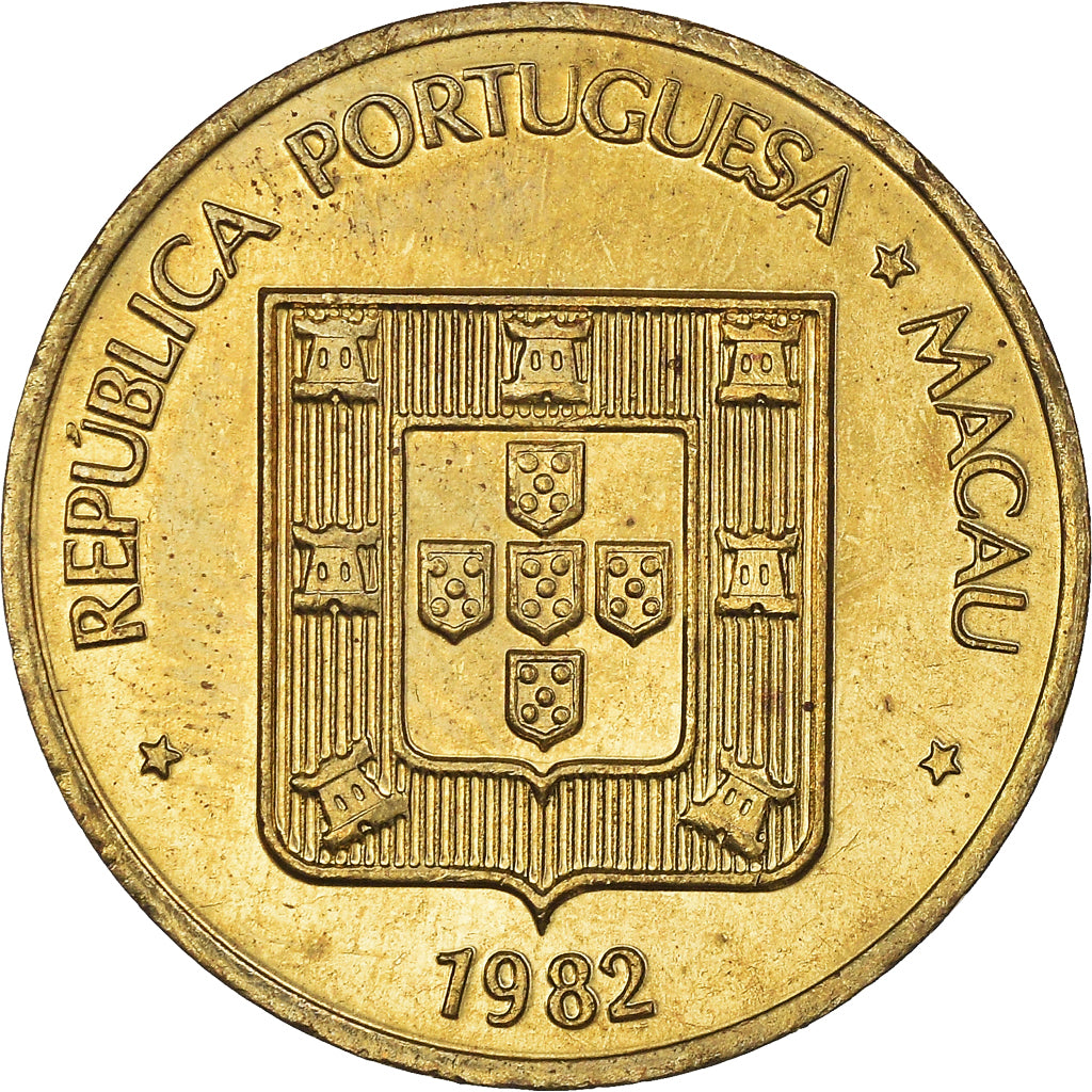 Moneta, Macau, 50 Avos, 1982, SPL, Ottone, KM:22