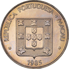 Coin, Macau, Pataca, 1985, Singapore Mint, MS(63), Copper-nickel, KM:23.1