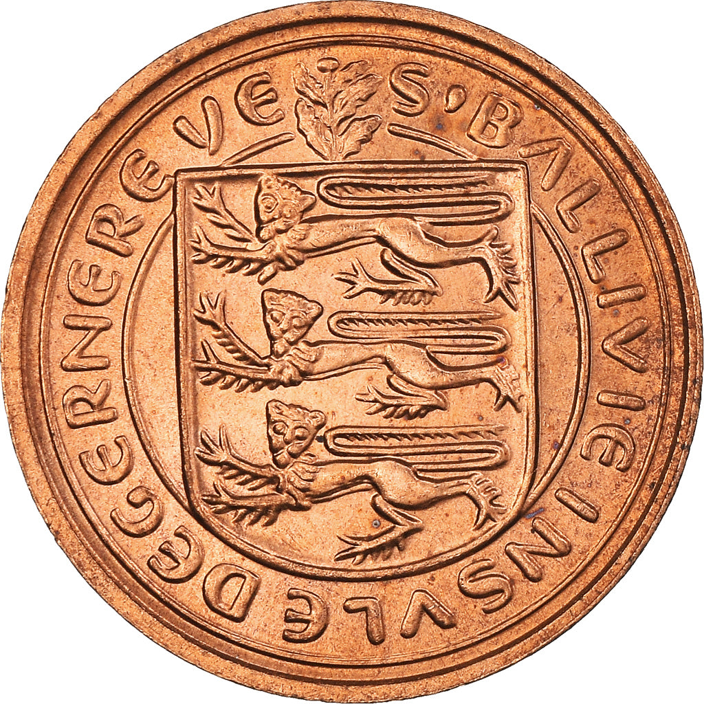 Coin, Guernsey, Penny, 1979, MS(60-62), Bronze