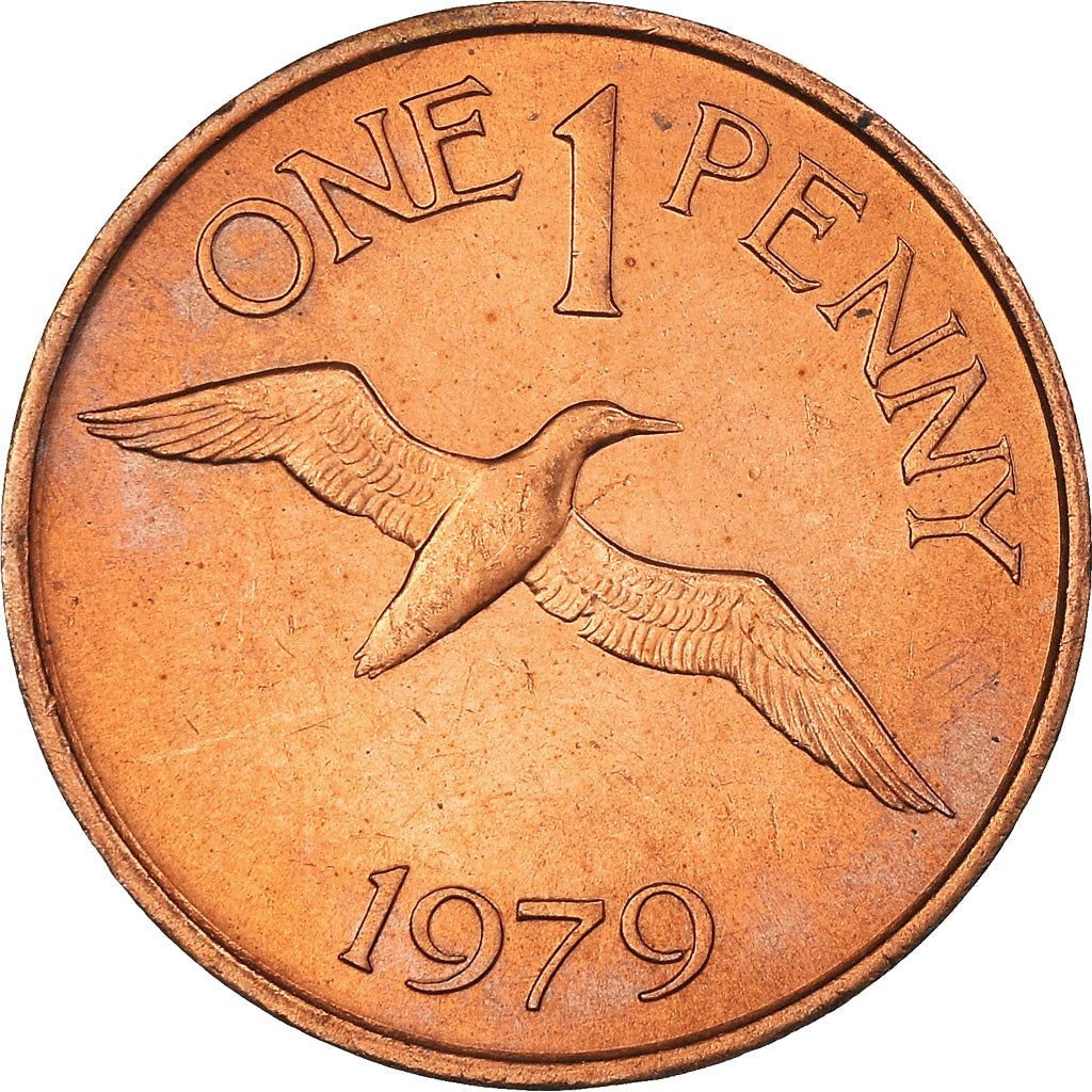 Coin, Guernsey, Penny, 1979, MS(60-62), Bronze