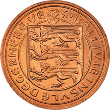 Coin, Guernsey, Elizabeth II, 2 Pence, 1979, Heaton, MS(60-62), Bronze, KM:28