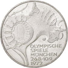 Coin, GERMANY - FEDERAL REPUBLIC, 10 Mark, 1972, Karlsruhe, MS(63), Silver