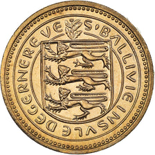 Coin, Guernsey, Elizabeth II, Pound, 1983, MS(63), Nickel-brass, KM:39