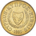 Moneta, Cypr, 2 Cents, 1992, MS(63), Mosiądz niklowy