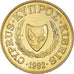 Moneda, Chipre, 5 Cents, 1992, SC, Níquel - latón