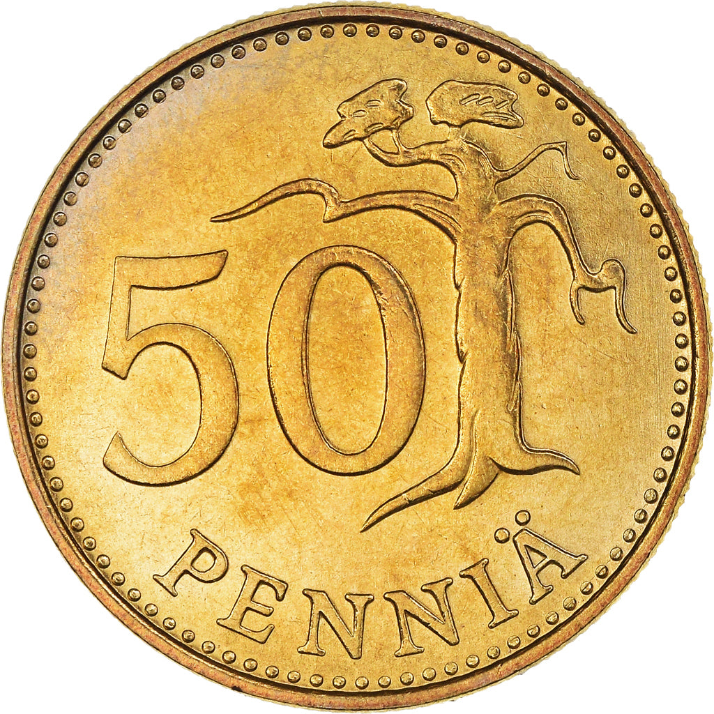 Moneta, Finlandia, 50 Penniä, 1982, SPL, Alluminio-bronzo, KM:48