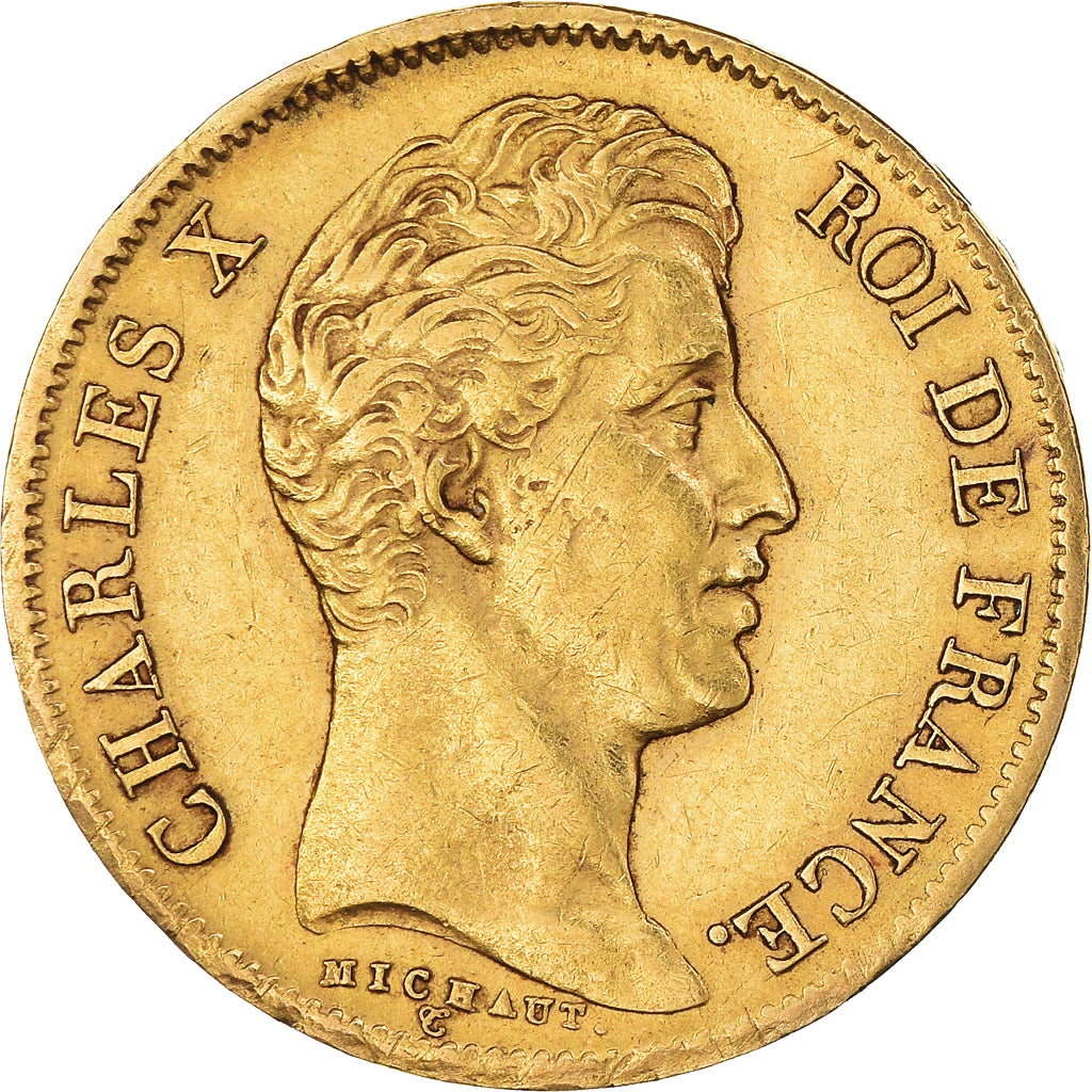 Münze, Frankreich, Charles X, 40 Francs, 1830, Paris, SS+, Gold, KM:721.1