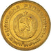 Coin, Bulgaria, 5 Stotinki, 1989, MS(63), Brass, KM:86