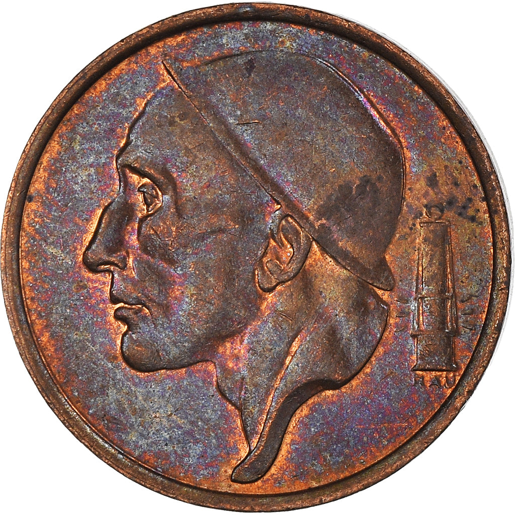 Moneta, Belgio, Baudouin I, 50 Centimes, 1987, MB+, Bronzo, KM:149.1