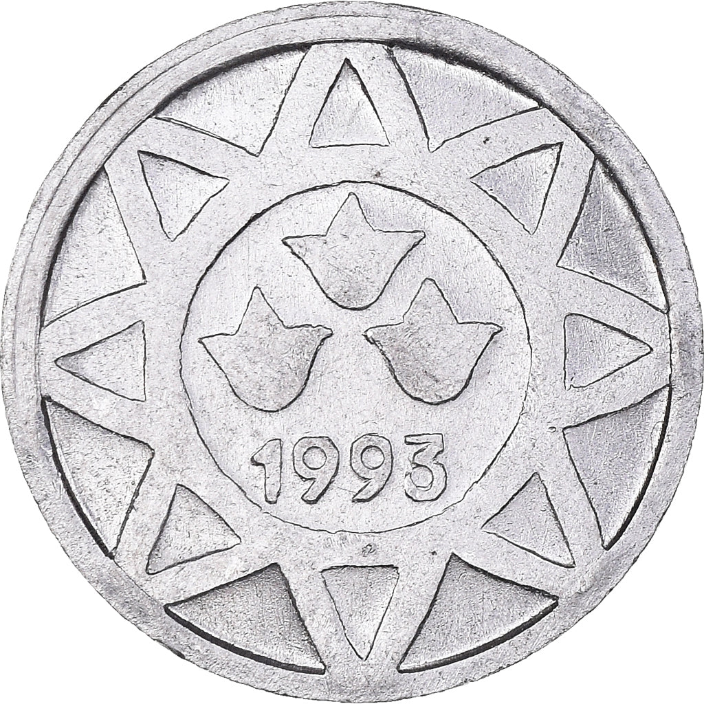 Monnaie, Azerbaïdjan, 5 Qapik, 1993, TTB+, Aluminium, KM:1a