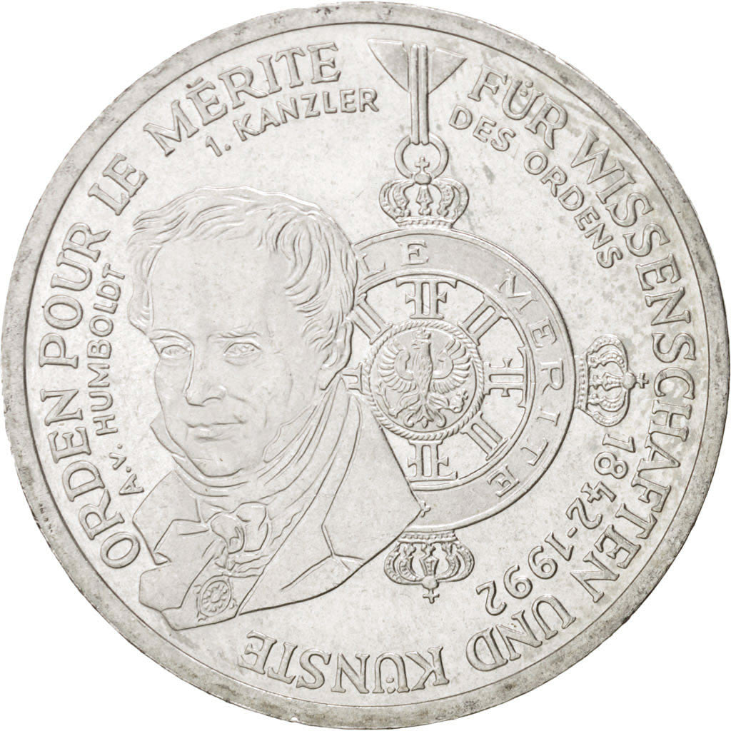 Coin, GERMANY - FEDERAL REPUBLIC, 10 Mark, 1992, Munich, Germany, MS(63)