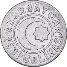 Monnaie, Azerbaïdjan, 20 Qapik, 1992, SUP, Aluminium, KM:3a