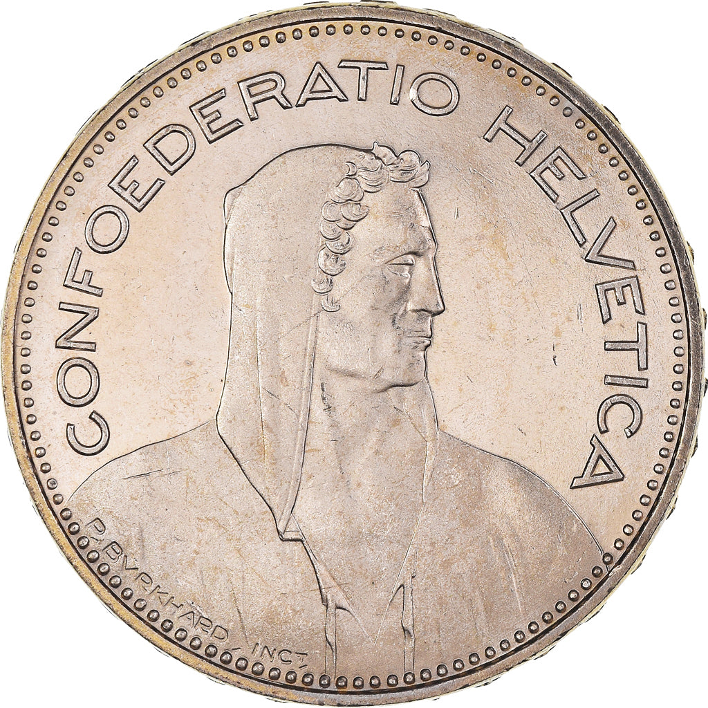 Coin, Switzerland, 5 Francs, 1994, Bern, MS(64), Copper-nickel, KM:40a.4