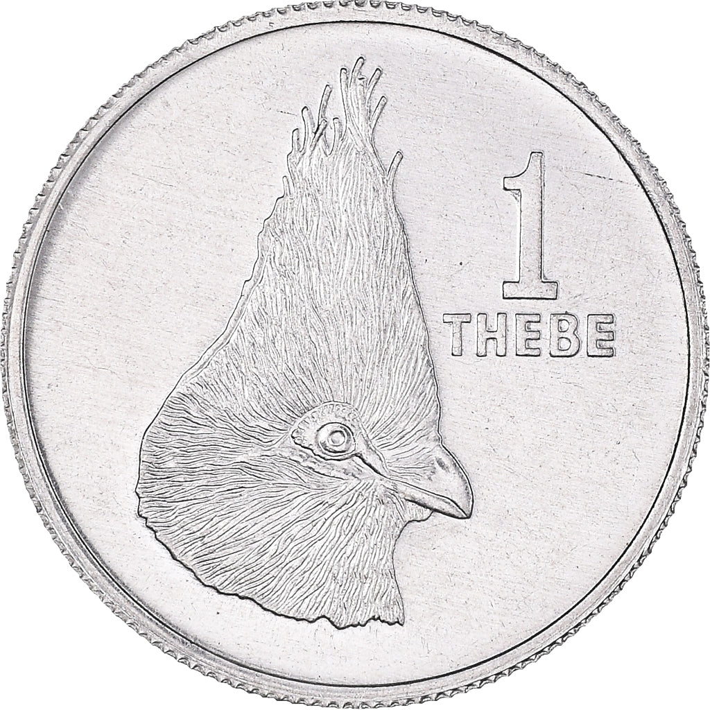 Moneta, Botswana, Thebe, 1984, British Royal Mint, SPL, Alluminio, KM:3