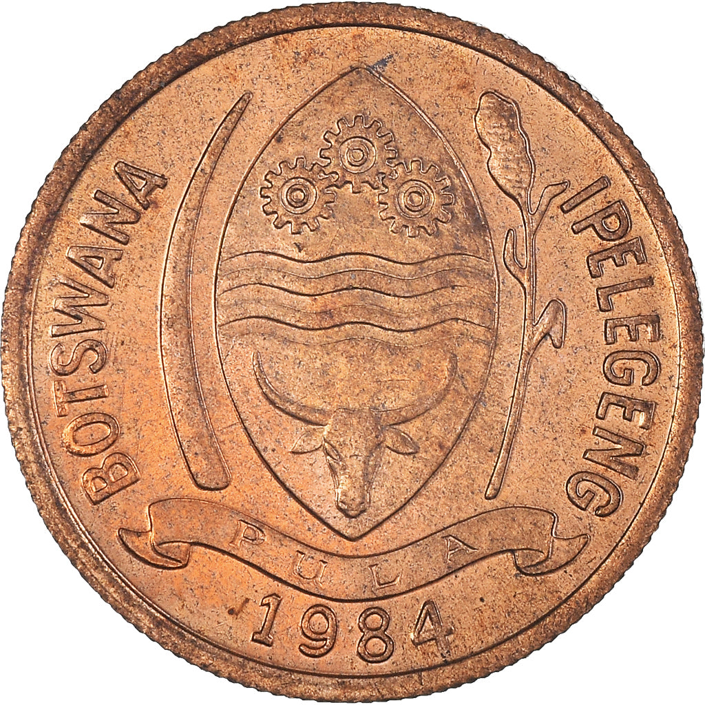 Monnaie, Botswana, 5 Thebe, 1984, British Royal Mint, SPL, Bronze, KM:4