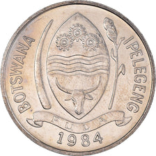 Coin, Botswana, 10 Thebe, 1984, British Royal Mint, MS(63), Copper-nickel, KM:5