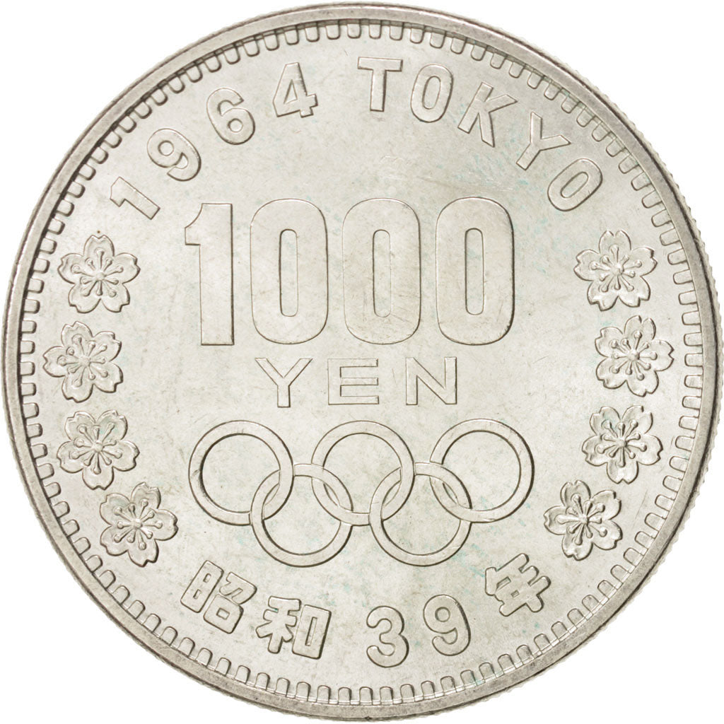 Japan, 1000 Yen, 1964, KM:80, MS(60-62), Silver