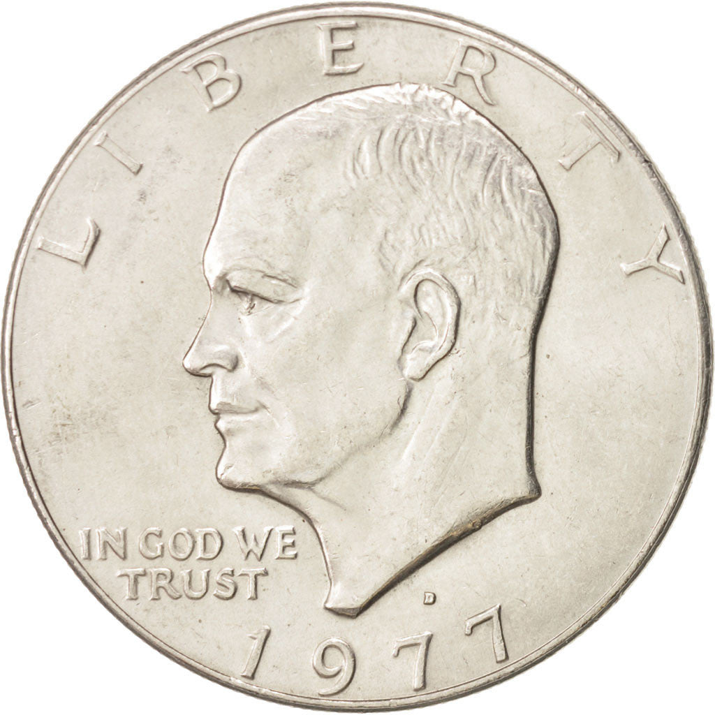 United States, Eisenhower Dollar, Dollar, 1977, Denver, KM:A203, AU(55-58)