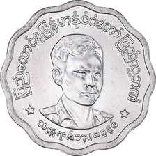 Moneda, Myanmar, 5 Pyas, 1966, SC, Aluminio, KM:39