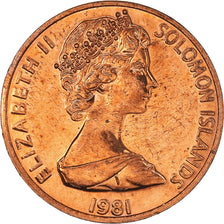 Coin, Solomon Islands, 2 Cents, 1981, AU(55-58), Bronze, KM:2