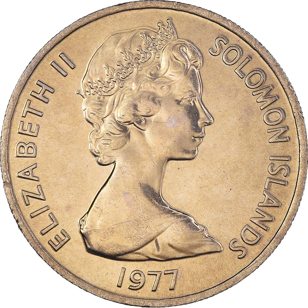 Coin, Solomon Islands, 10 Cents, 1977, MS(63), Copper-nickel, KM:4
