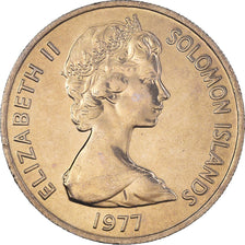 Coin, Solomon Islands, 10 Cents, 1977, MS(63), Copper-nickel, KM:4