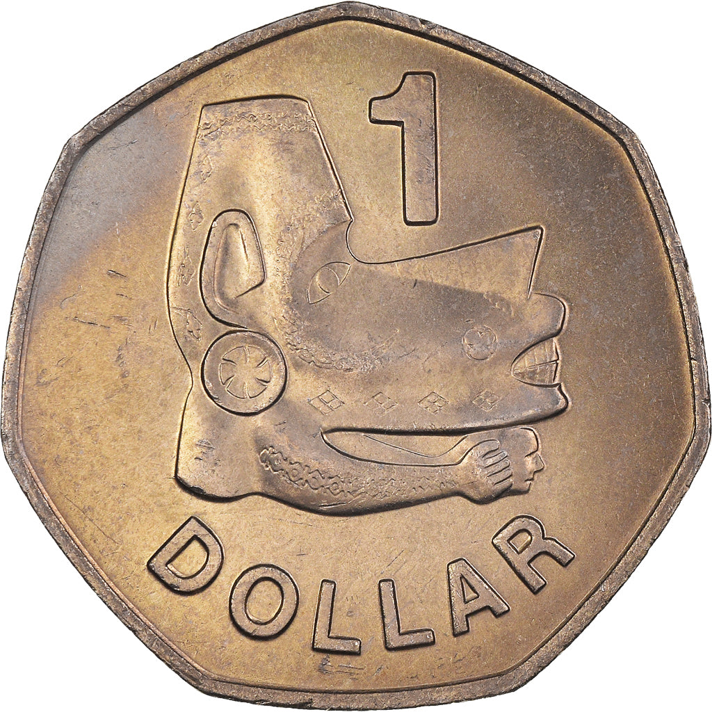 Moneda, Islas Salomón, Dollar, 1977, SC, Cobre - níquel, KM:6