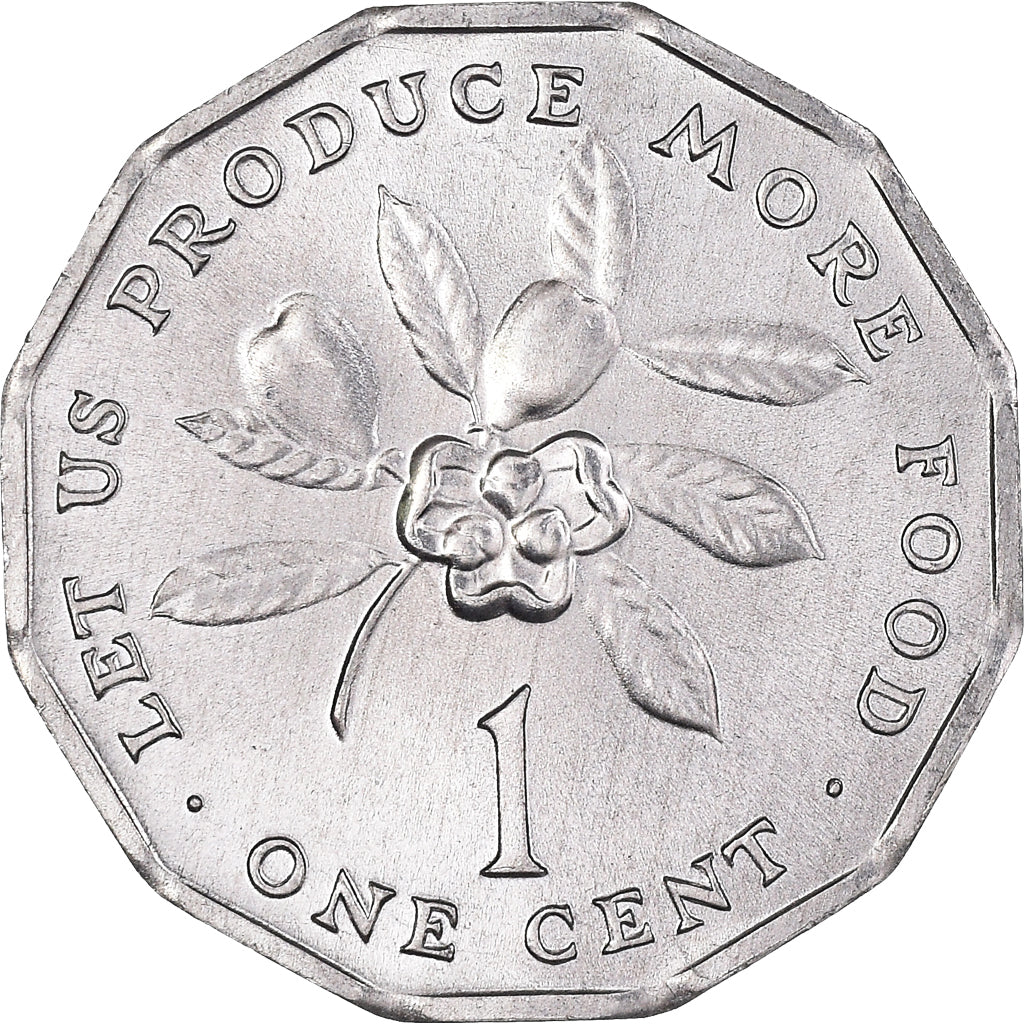 Coin, Jamaica, Cent, 1987, British Royal Mint, MS(64), Aluminum