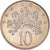 Moneda, Jamaica, Elizabeth II, 10 Cents, 1987, Franklin Mint, SC, Cobre -