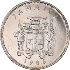 Monnaie, Jamaïque, Elizabeth II, 20 Cents, 1986, Franklin Mint, SPL