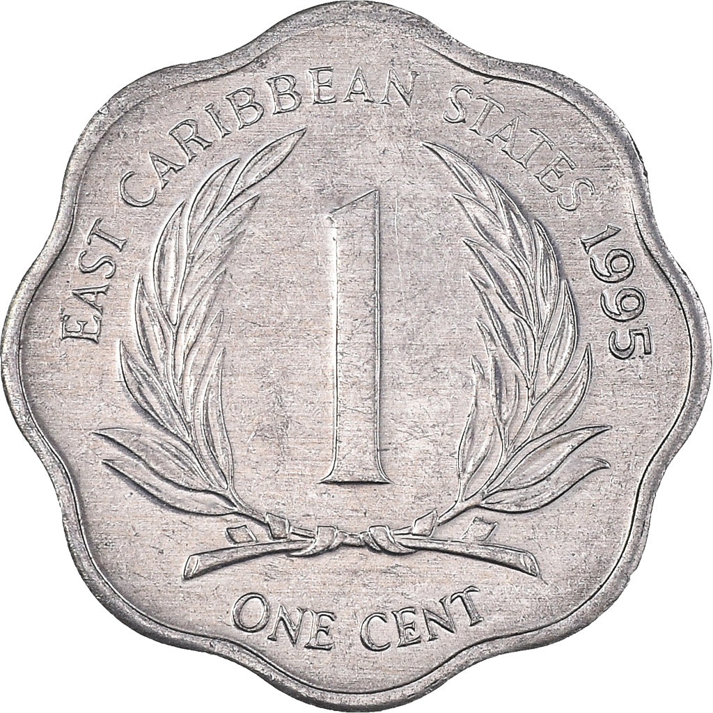 Moneta, Państwa Wschodnich Karaibów, Elizabeth II, Cent, 1995, MS(60-62)