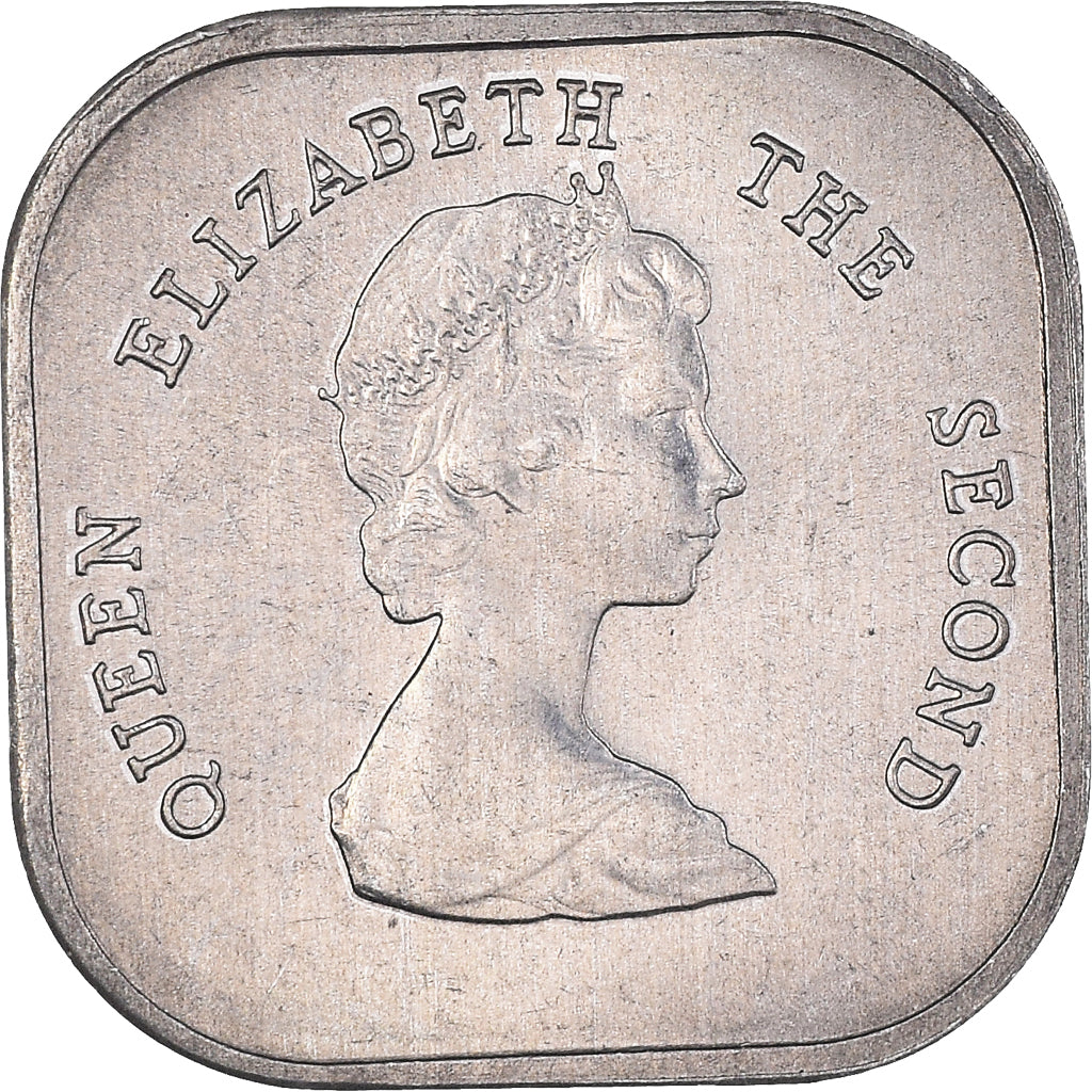 Monnaie, Etats des caraibes orientales, Elizabeth II, 2 Cents, 1981, SUP+