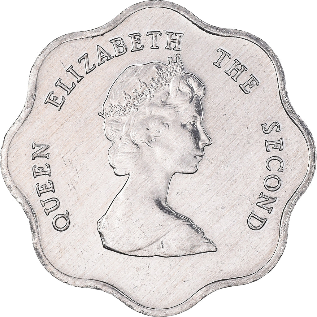 Moneta, Państwa Wschodnich Karaibów, Elizabeth II, 5 Cents, 1989, MS(60-62)