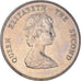 Moneta, Państwa Wschodnich Karaibów, Elizabeth II, 25 Cents, 1989, MS(63)