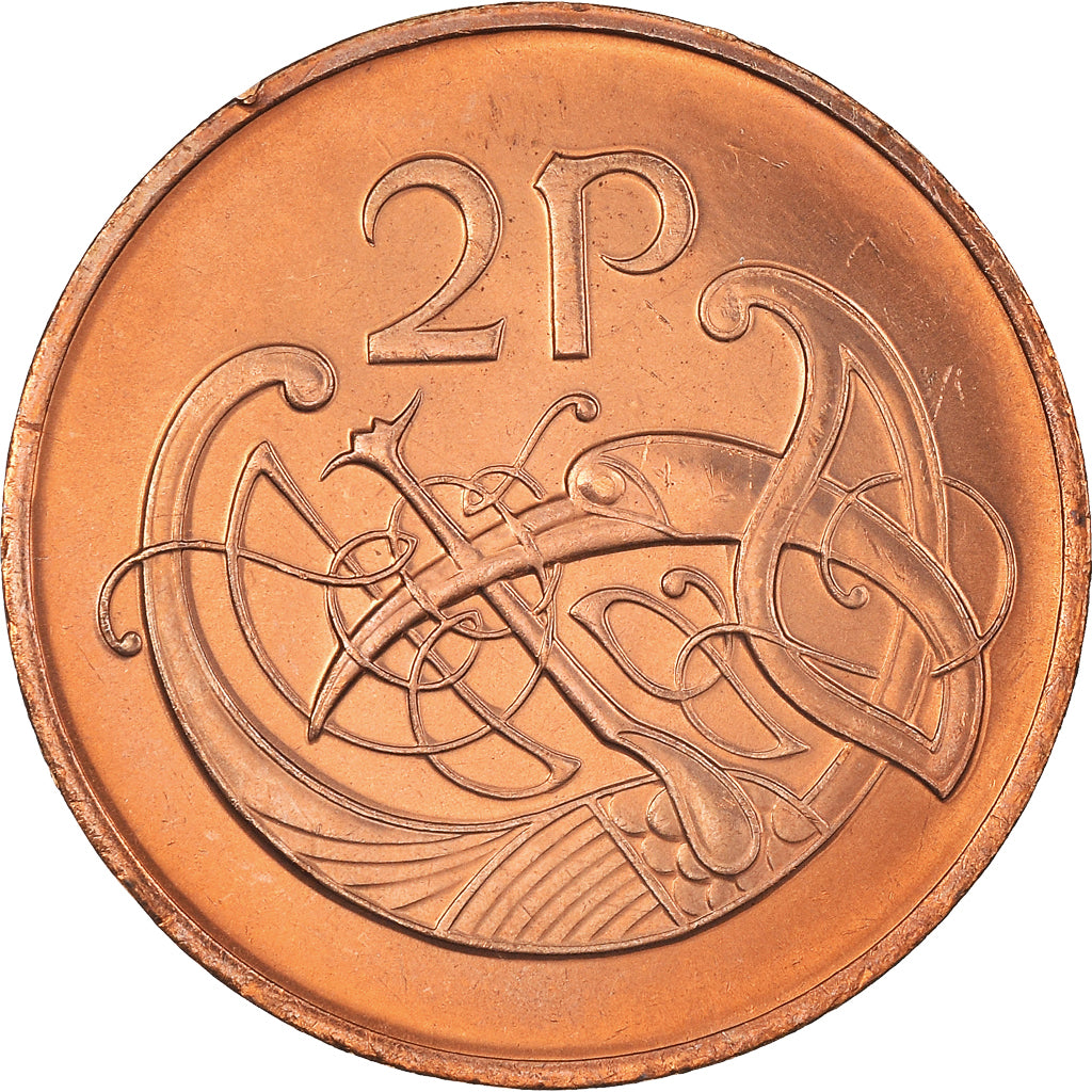 Munten, REPUBLIEK IERLAND, 2 Pence, 1982, UNC-, Bronzen