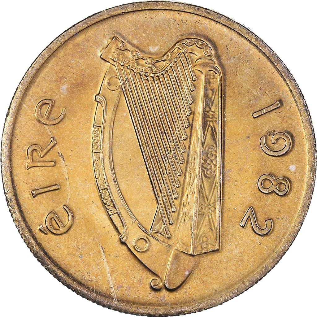 Coin, IRELAND REPUBLIC, 5 Pence, 1982, MS(63), Copper-nickel, KM:22