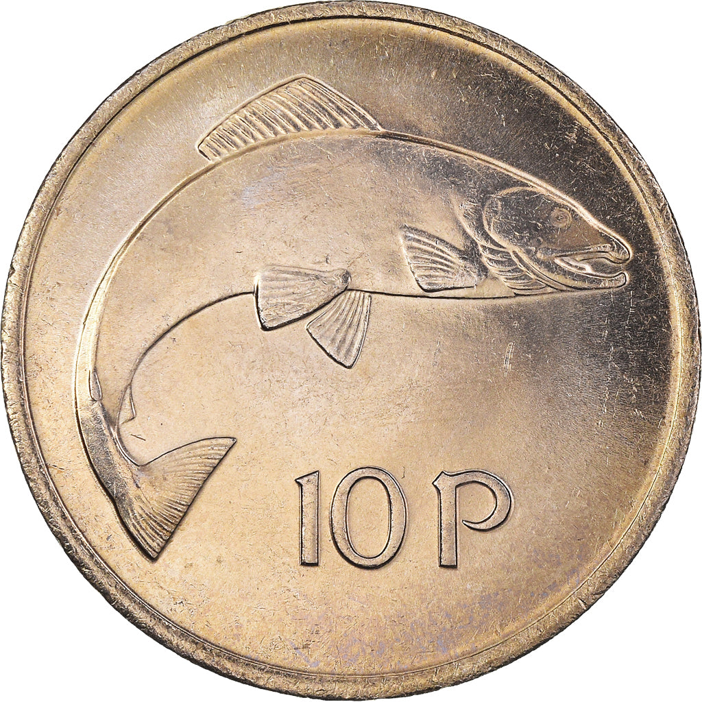 Coin, IRELAND REPUBLIC, 10 Pence, 1980, MS(63), Copper-nickel, KM:23