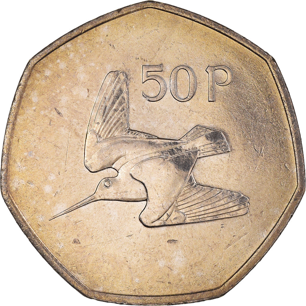 Moneta, REPUBBLICA D’IRLANDA, 50 Pence, 1983, SPL, Rame-nichel, KM:24