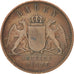 Stati tedeschi, BADEN, Friedrich I, Kreuzer, 1864, BB, Rame, KM:242