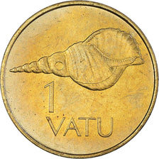 Münze, Vanuatu, Vatu, 1990, British Royal Mint, VZ+, Nickel-brass, KM:3