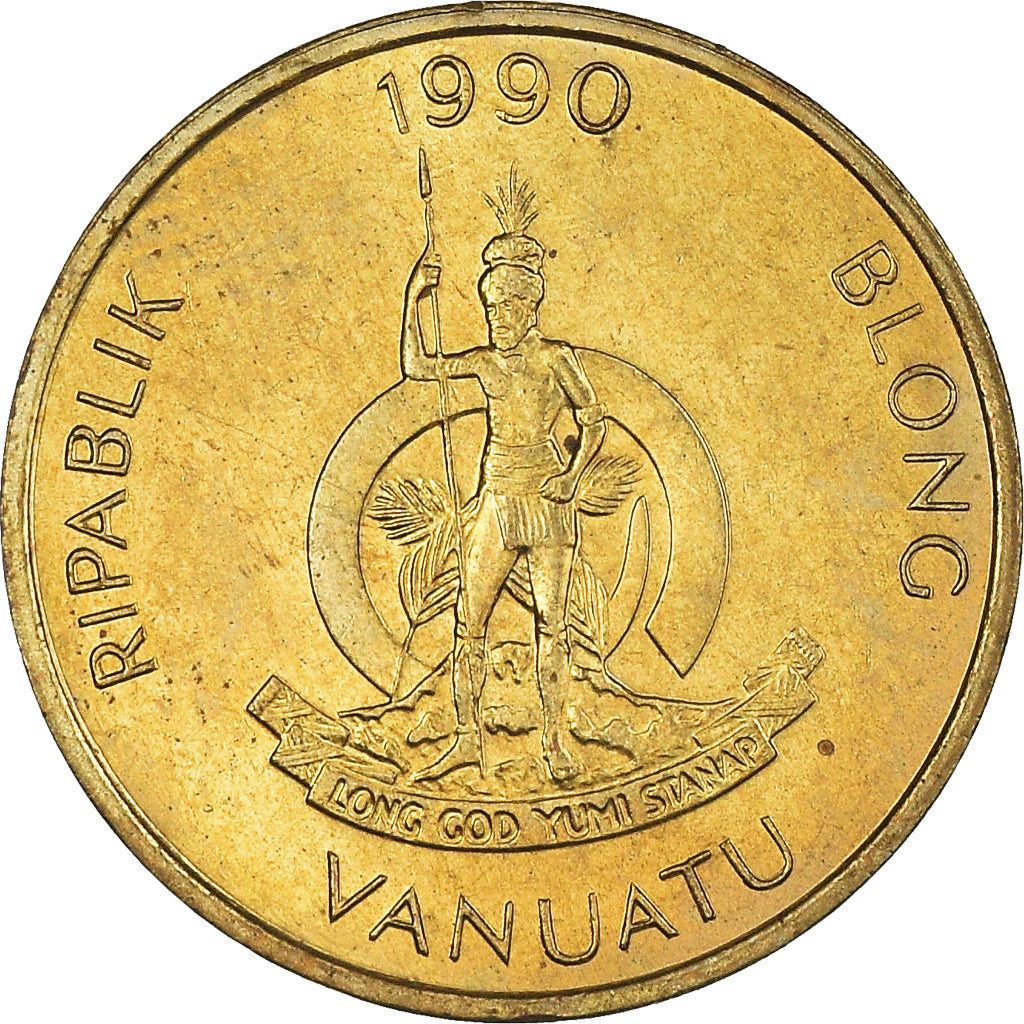 Monnaie, Vanuatu, Vatu, 1990, British Royal Mint, SUP+, Nickel-Cuivre, KM:3