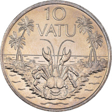 Coin, Vanuatu, 10 Vatu, 1983, British Royal Mint, MS(63), Copper-nickel, KM:6