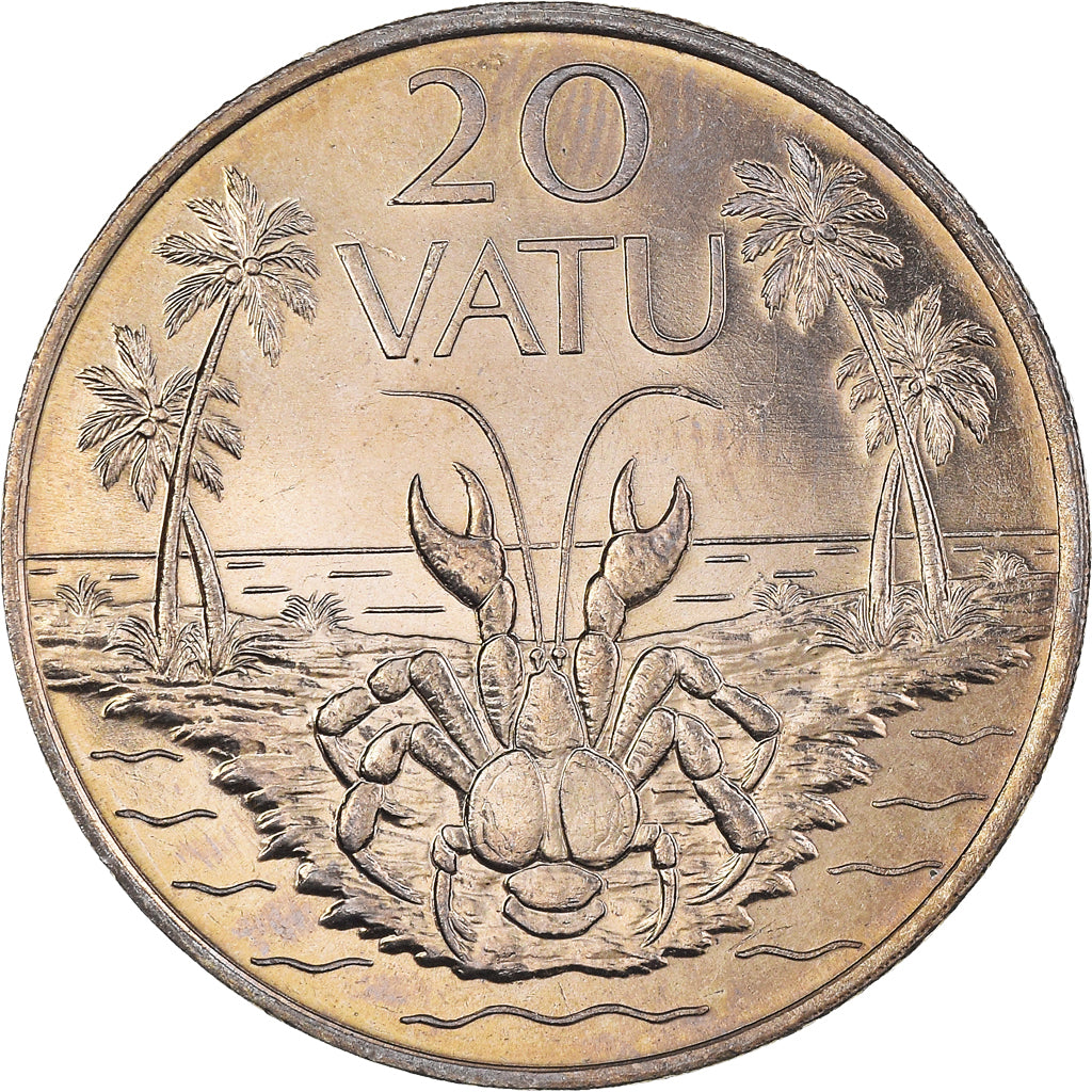 Coin, Vanuatu, 20 Vatu, 1983, British Royal Mint, MS(60-62), Copper-nickel, KM:7