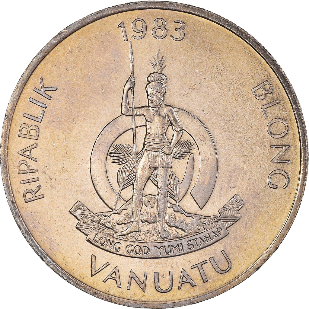 Coin, Vanuatu, 20 Vatu, 1983, British Royal Mint, MS(60-62), Copper-nickel, KM:7