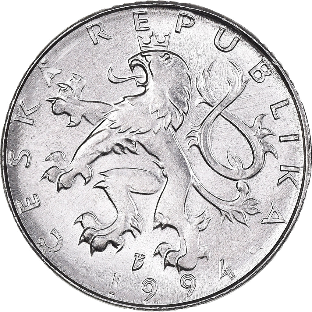 Moneda, República Checa, 50 Haleru, 1994, SC+, Aluminio, KM:3.1