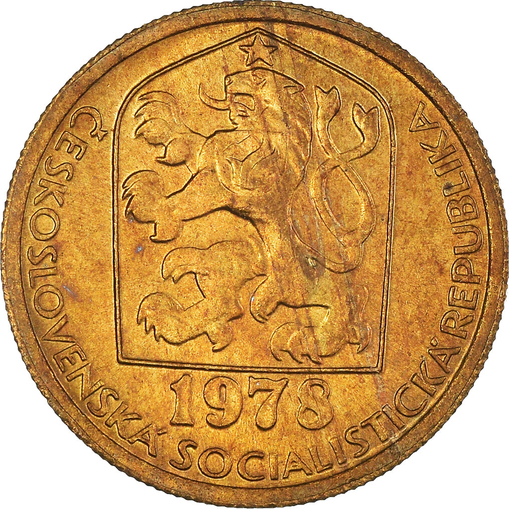 Moeda, Checoslováquia, 20 Haleru, 1978, MS(63), Níquel-Latão, KM:74
