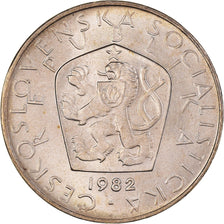 Coin, Czechoslovakia, 5 Korun, 1982, MS(63), Copper-nickel, KM:60