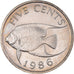 Coin, Bermuda, Elizabeth II, 5 Cents, 1986, MS(60-62), Copper-nickel, KM:45