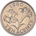 Monnaie, Bermudes, Elizabeth II, 10 Cents, 1990, SPL, Cupro-nickel, KM:46